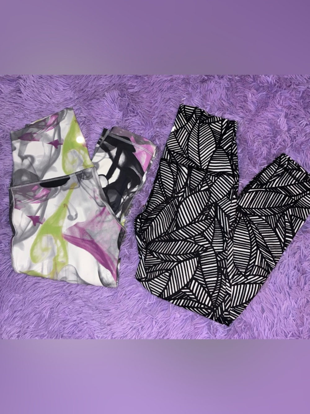 lululemon Wunder Under high-rise leggings banana leaf, multicolor smoke prints 4